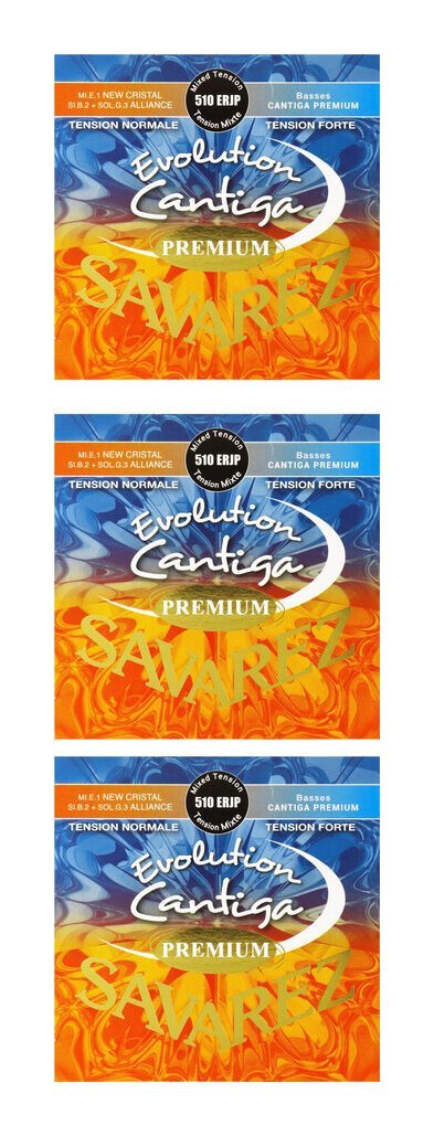 即決◆新品◆送料無料SAVAREZ 510 ERJP ×3 Mixed tension Evolution Cantiga PREMIUM クラシックギター弦/メール便拍卖