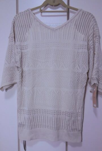 【タグ付】《スウィングル(Swingle)/サマンサタバサ》14SS Uネック&Vネック 5分袖&半袖 4way レースチュニック 1号/Sサイズ◆定価12,960円拍卖