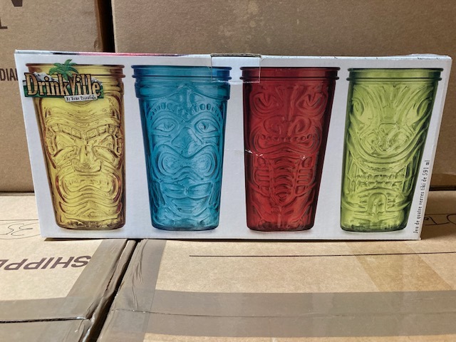 TIKI Tumlers 4個セット 新品未使用品!拍卖