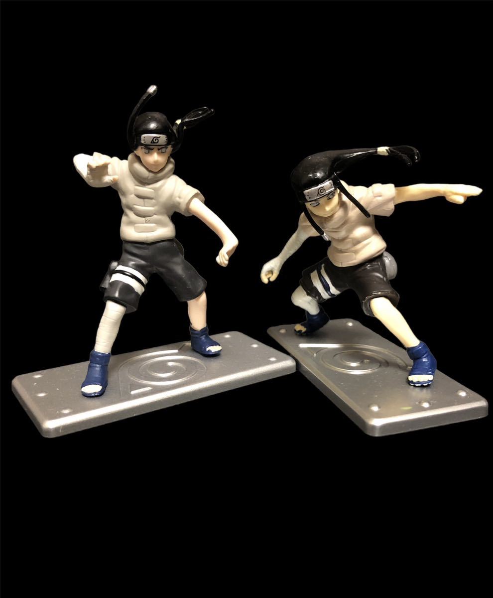 NARUTO-ナルト-疾風伝 忍形集 ミニフィギュア 木の葉の里 日向ネジ 2体セット拍卖