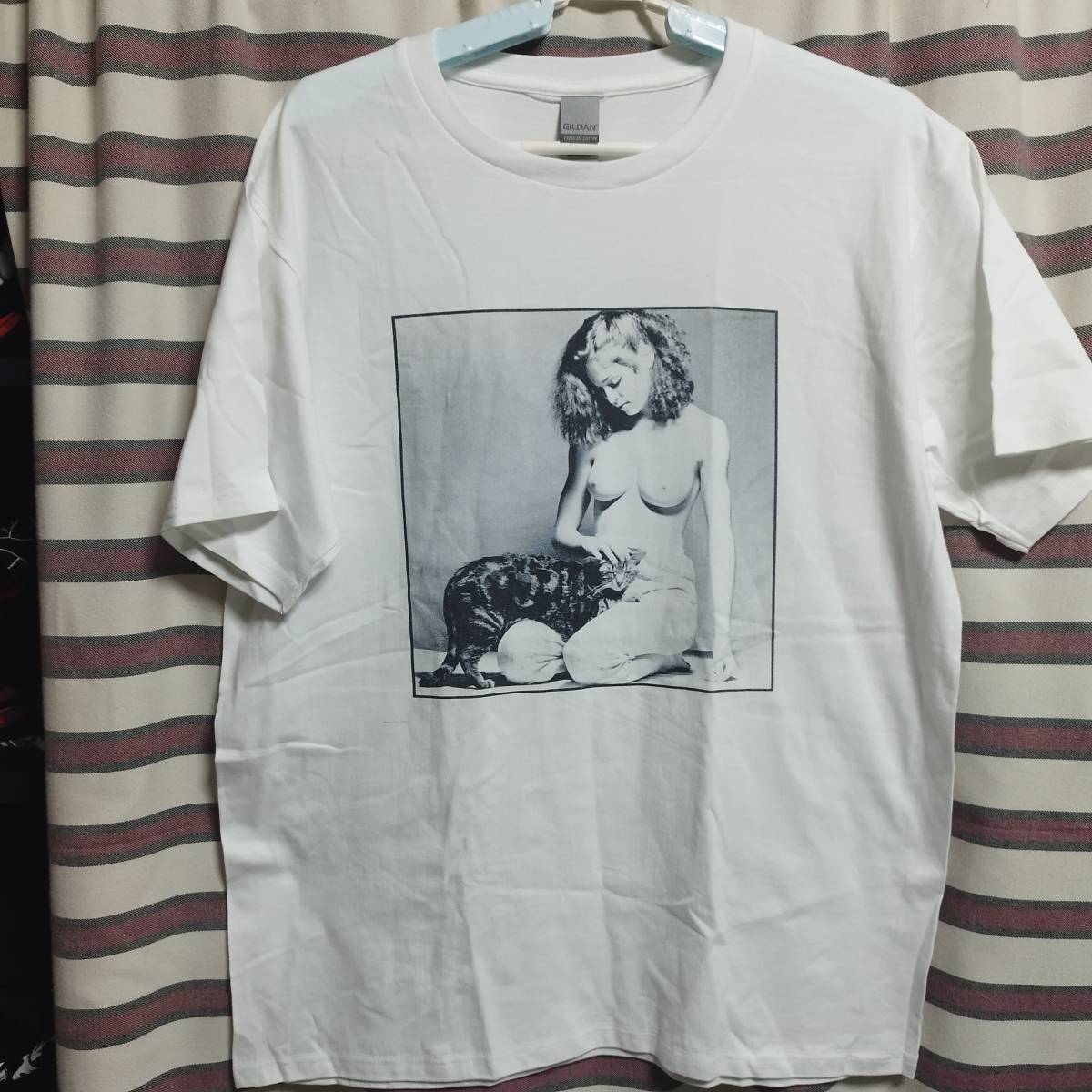 希少柄☆MADONNA NUDE 1979 Tシャツ 【Lサイズ】マドンナ ヌード 検索用) Band バンド Tシャツ 古着 Vintage ビンテージ SEXY セクシー拍卖