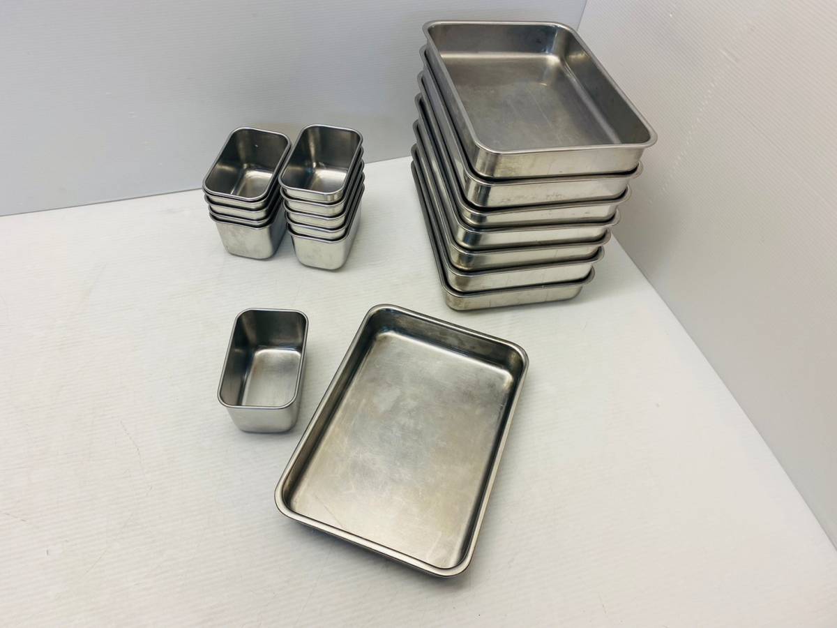 な664-1 クローバー・AG/バット2号/仕分けバット00号/18-8/角型/メーカー別 セット売り 飲食店/厨房/店舗/業務用拍卖