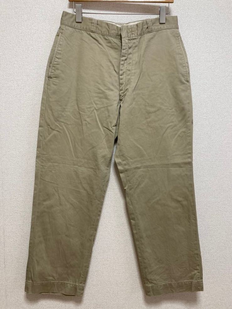 70's USAヴィンテージ USARMY チノトラウザーズ ミリタリーパンツ チノパン アメリカ軍 米軍 70年 TYPE 1 vintage アーミーチノ 34×29拍卖