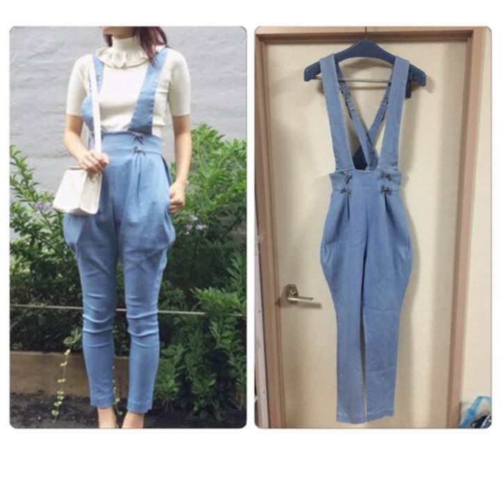 verybrain リボンオーバーオールサロペット拍卖