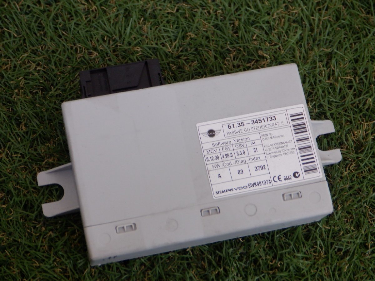 BMW純正 DBA-ZC16A R60 MINI ミニ クーパーS クロスオーバー オール4 2011年 コントロール モジュール ユニット 61.35 3451733拍卖