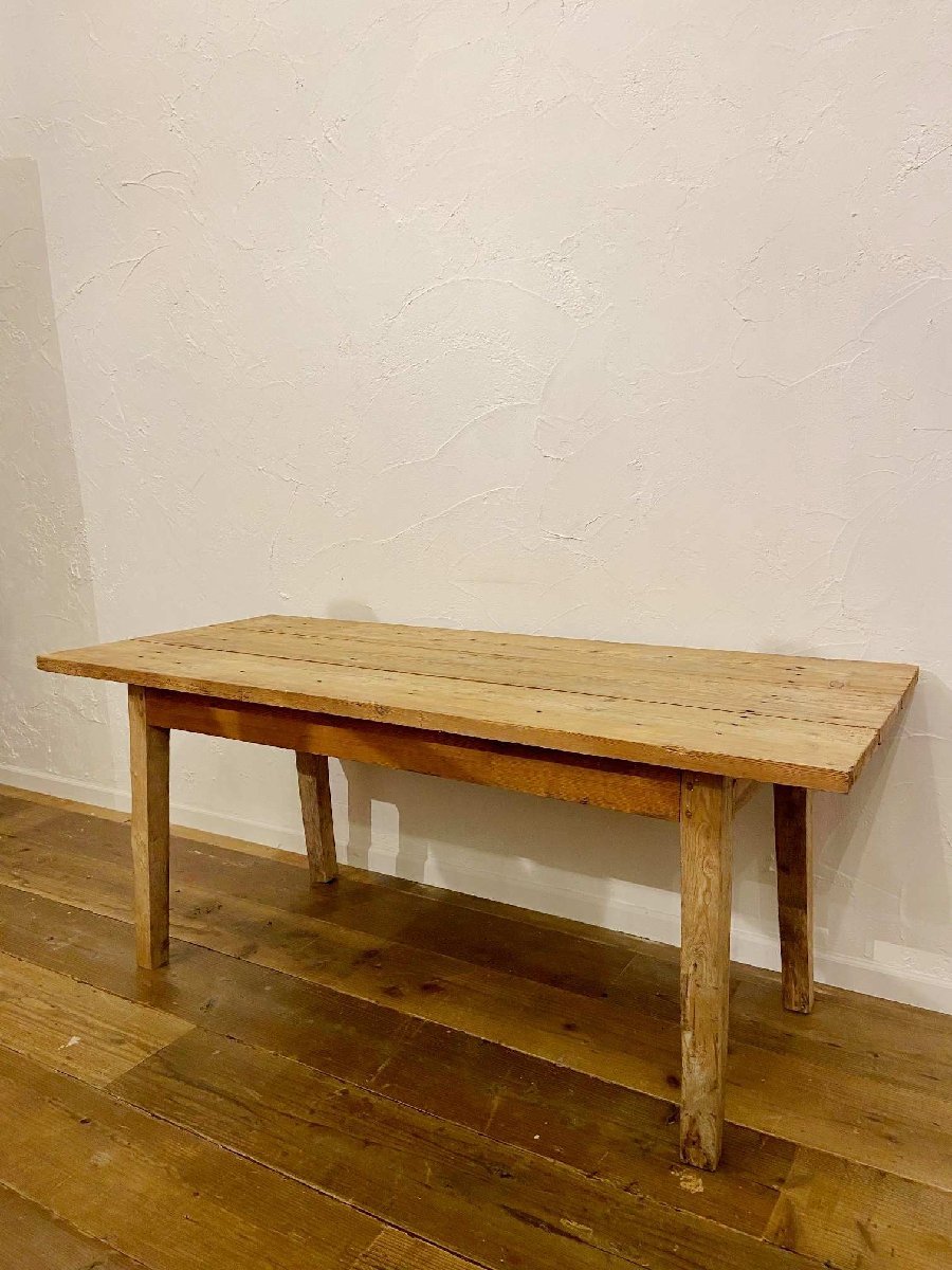 フランス ヴィンテージ テーブル 作業台 ワークテーブル 飾り棚 店舗什器 店舗備品 インテリア ディスプレイ 家具 机【9307】拍卖