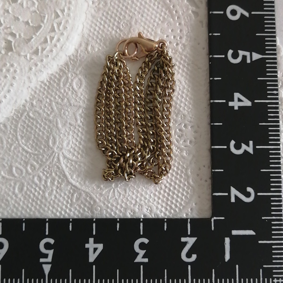 tia*゜☆ドール用 多重 4連 ネックレス チェーン くすみゴールド系 momoko バービー ジェニー TBleague 1/6ドール拍卖