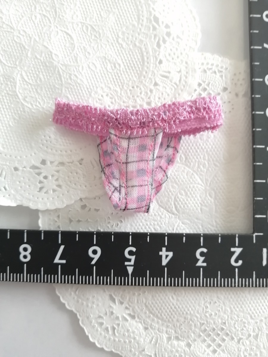 tia*゜☆ドール用 TBleague s24 s50 サイズ ショーツ 下着 ピンク チェック拍卖