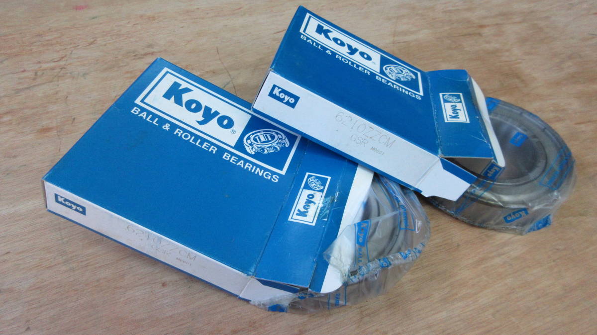 長期在庫処分未使用品 KOYOベアリング 6210ZZ 2個セット 深溝玉軸受拍卖