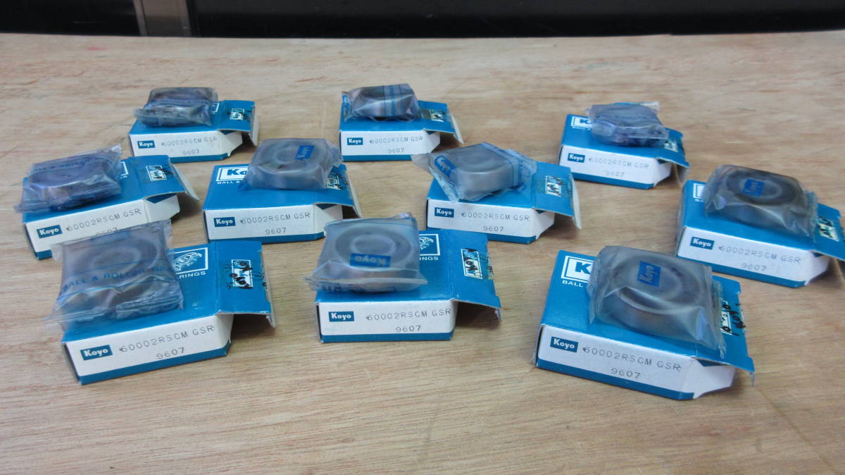 長期在庫処分未使用品 KOYOベアリング 6000 接触シール付2RS 10個組 深溝玉軸受拍卖