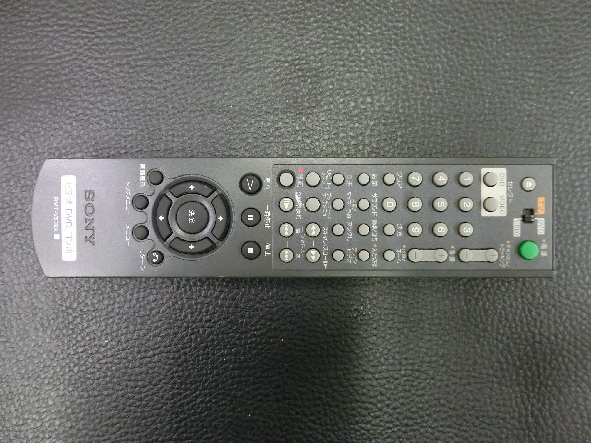 中古 SONY ソニー テレビ TV ビデオ Video VHS DVD リモコン ビデオ DVD コンボ RMT-V502A 管理No.37332拍卖