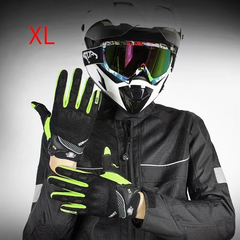 CJM604★バイクグローブ バイク用 メンズ プロテクター付き モバイルタッチ 滑り止め バイク通勤 メッシュグローブ XL拍卖