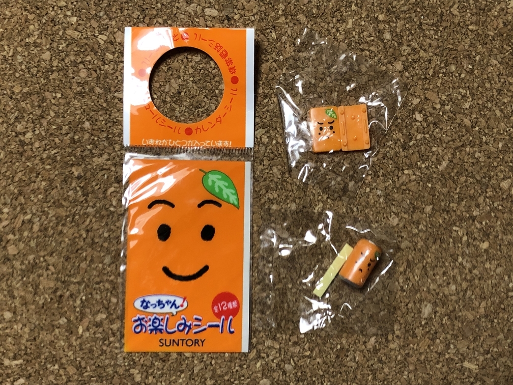 【サントリー グッズ 12】なっちゃん シール ストラップアクセサリー アンテナカバー ミニチュア 2002年 SUNTORY 非売品拍卖