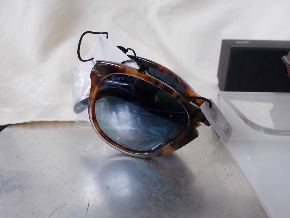 ペルソール Persol スティーヴ・マックィーン STEVE MCQUEEN ティアドロップ Folding 折り畳み 偏光 サングラス PO0714SM-0108/S3 お洒落拍卖