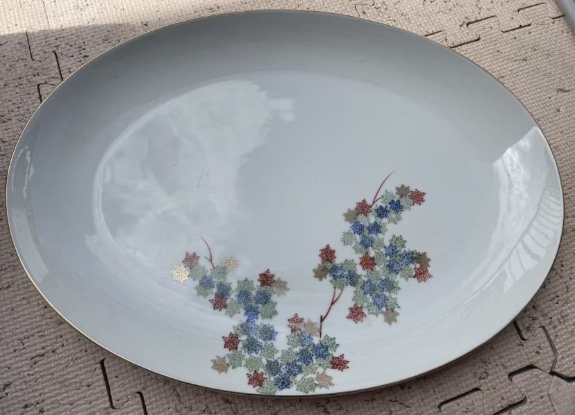 有田陶器 和食器 深川製 約41cm 中古品 生活雑貨 骨董品 大皿⑥拍卖