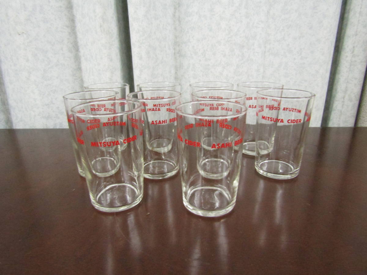 MITSUYA CIDER ASAHI BEER ガラスコップ 12個 未使用(L957)拍卖