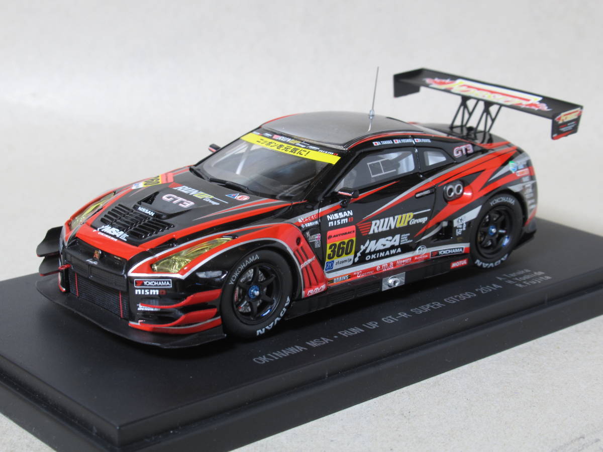 1/43 オキナワMSAランアップ GT-R #360 スーパーGT GT300 2014 (アウトレット品)拍卖