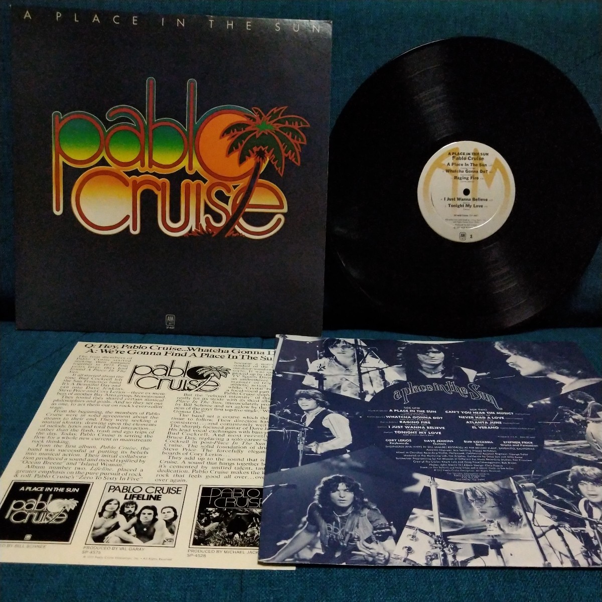 【3000円以上購入で1枚プレゼント!】 LP104 パブロクルーズ Pablo Cruise / プレースインザサン A PLACE IN THE SUN スリーブ付輸入盤 拍卖