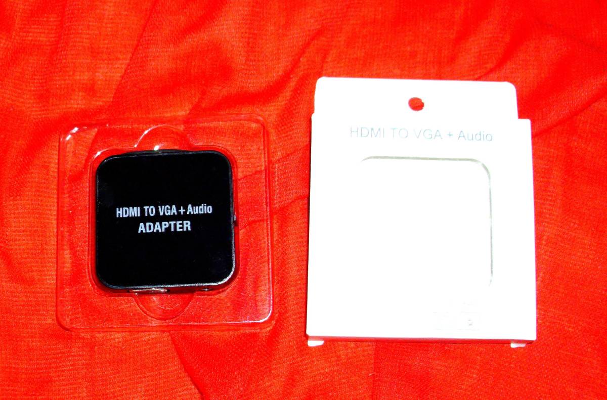 いろいろありますが、これが一番お手軽でした!「HDMI→VGA変換アダプター」未開封品!!拍卖