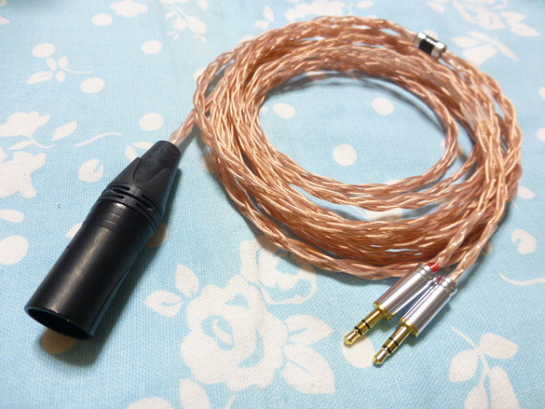 SONY MDR-Z7 (M2) MDR-Z1R EAH-T700 MOGAMI 2944 八芯 ブレイド編 XLRコネクタ 4ピン 300cm かなり長め ( XLR 3ピン×2 6.3mm 6.3mm×2 可拍卖