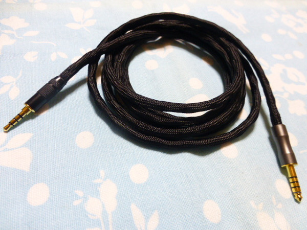 SONY MDR-1A (M2) M1ST MV1 MOGAMI 2944 八芯 ブレイド編み 4.4mm5極 300cm かなり長め 黒スリーブ (変更可) TA-ZH1ES TEAC UD505 ZEN DAC拍卖