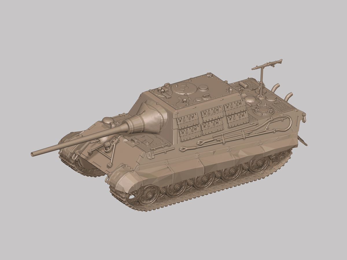 ★1/144 レジンキット WWⅡ ドイツ軍 ヤークトタイガー フルインテリアキット A ワールドタンクミュージアム 【同梱可】230527拍卖