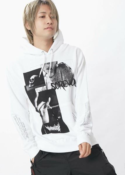 新品 MYTH マイス パーカー フーディ パーカ ゆうこん M SCREW YOU PULL PARKA WHI拍卖