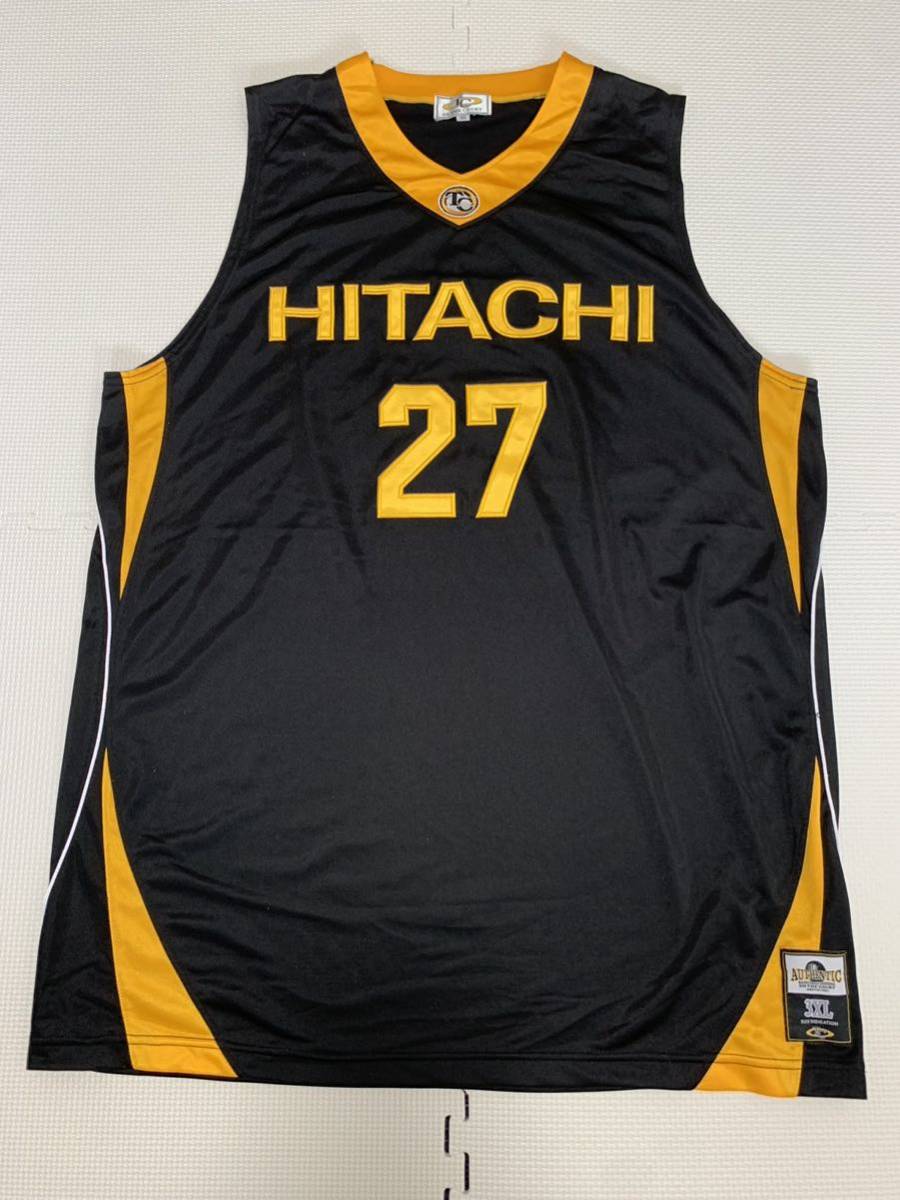 ★日立 HITACHI 当時物 選手実使用 ユニフォーム3XL 27番 ブラック拍卖