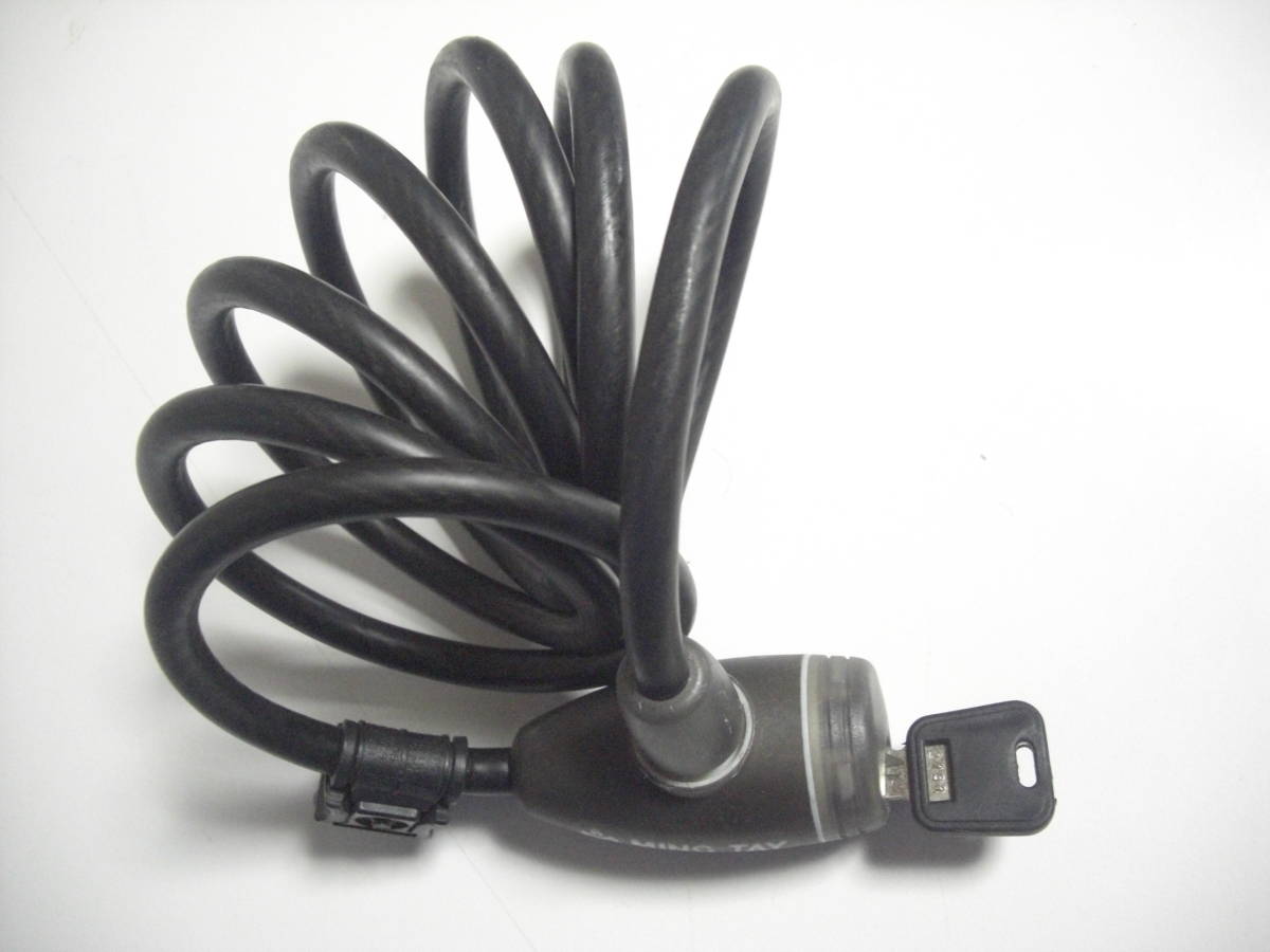 MING TAY ワイヤー樹脂ガード防犯錠 自転車・バイクのガードロッカーキー キー1個 実働使用品拍卖