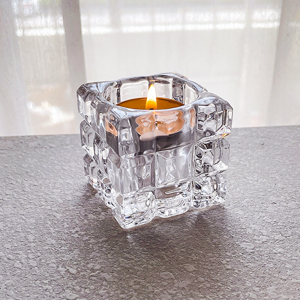 アイスキューブ型 キャンドルホルダー 2個セット おしゃれ かわいい インテリア 雑貨 小物 モダン アンティーク プレゼント ギフト 燭台拍卖