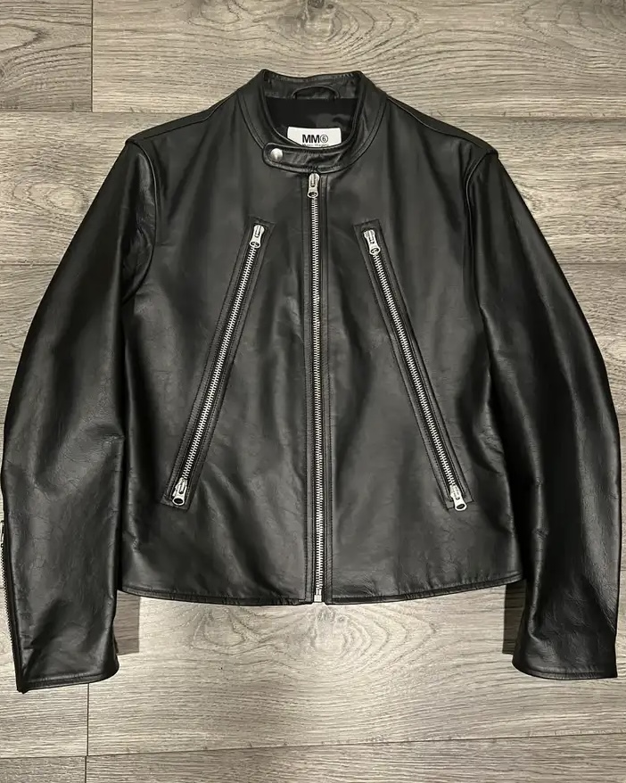 【新品 未使用 正規品】MM6 MAISON MARGIELA 5ZIP RIDERS JACKET ハの字 ライダースジャケット サイズ44-46拍卖