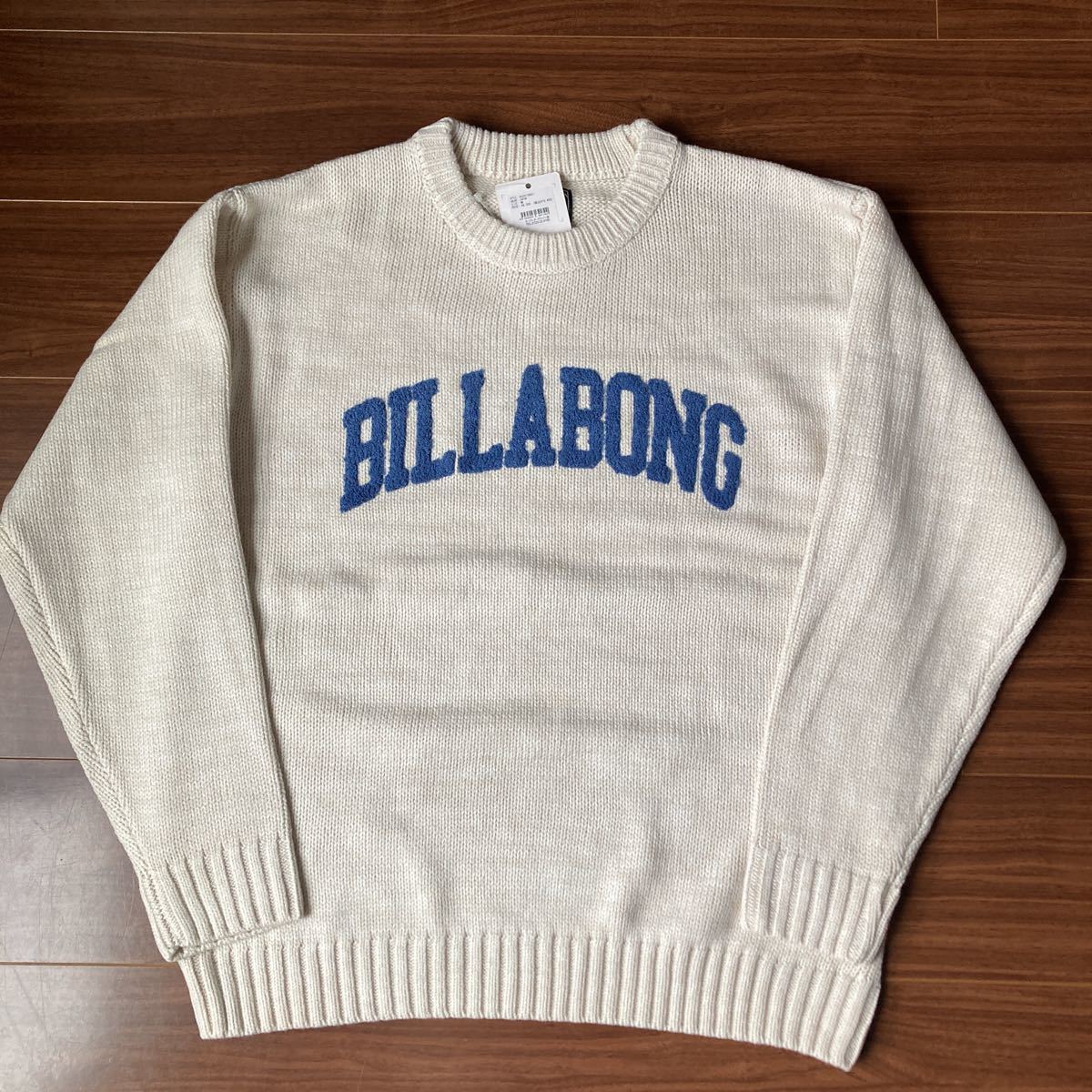 新品 BILLABONG ビラボン オフホワイト セーター M拍卖