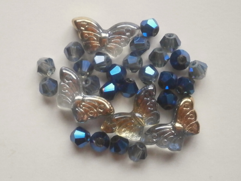 ガラスビーズ★蝶々★タイプ B★モリオン系★c拍卖