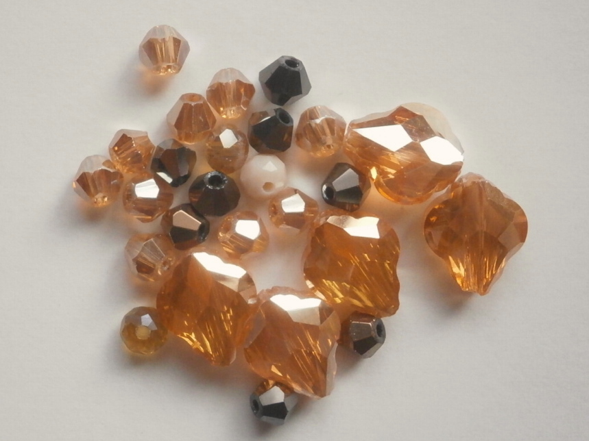 ガラスビーズ★ドロップ★ブラウン系★a拍卖