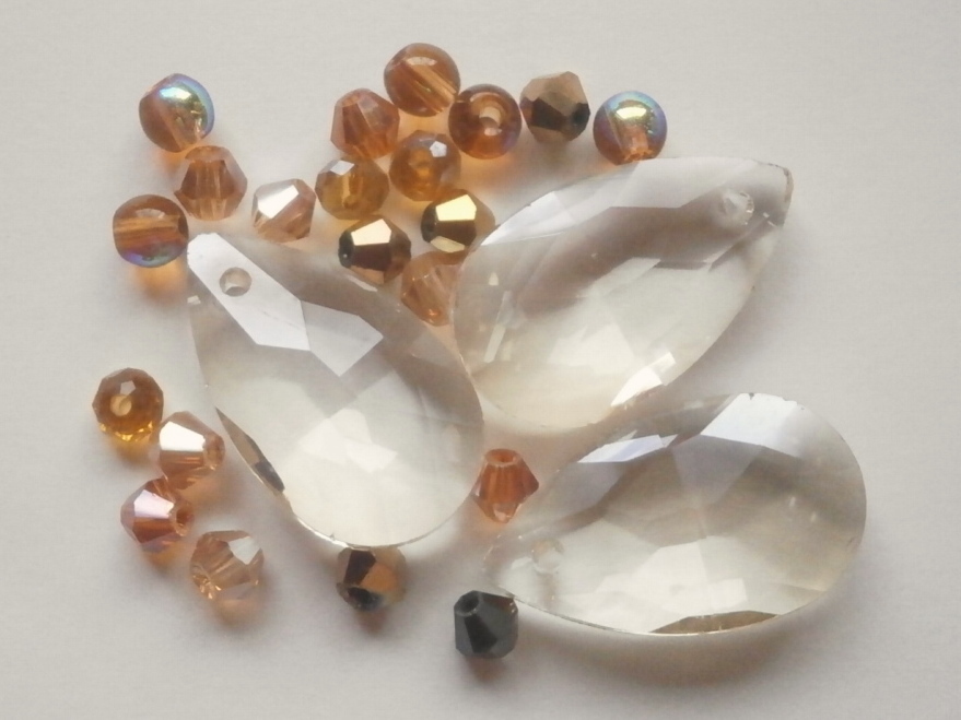 ガラスビーズ★シズク★タイプ A★ブラウン系★⑤拍卖