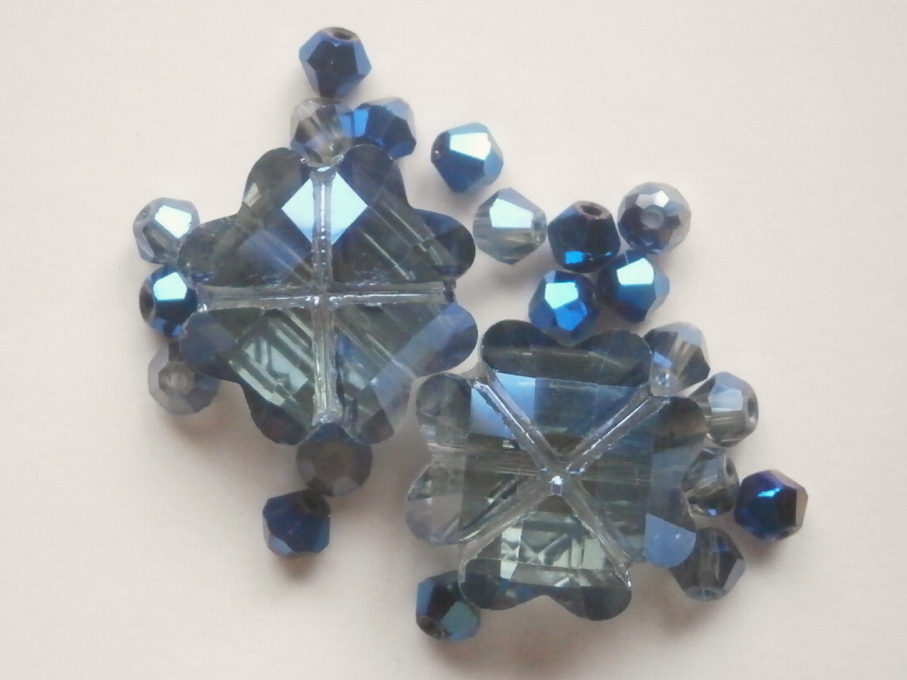 ガラスビーズ★クローバ★モリオン系★④拍卖