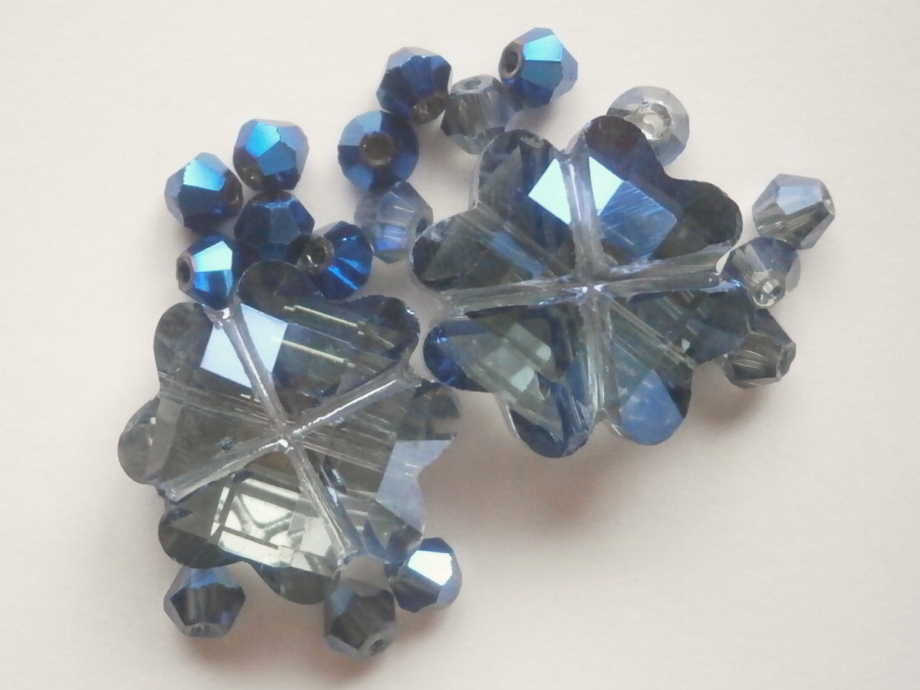 ガラスビーズ★クローバ★モリオン系★①拍卖