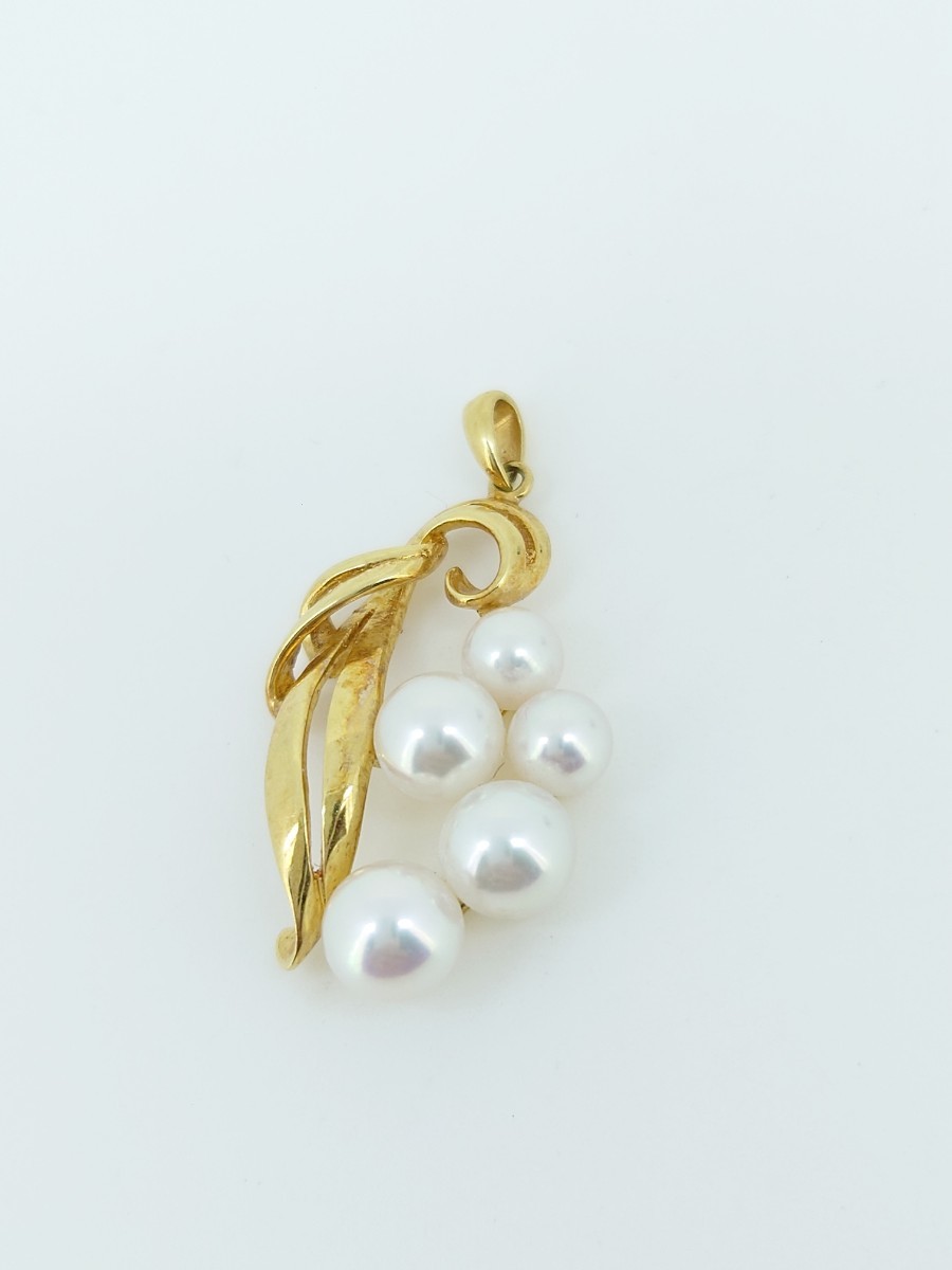 18金 MIKIMOTO ミキモト パール トップ ペンダントトップ拍卖