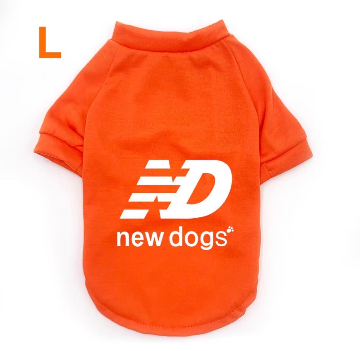 新品NewDogsニュードッグスLサイズオレンジnewdogs限定犬服Tシャツペット用ペット服人気おしゃれ拍卖