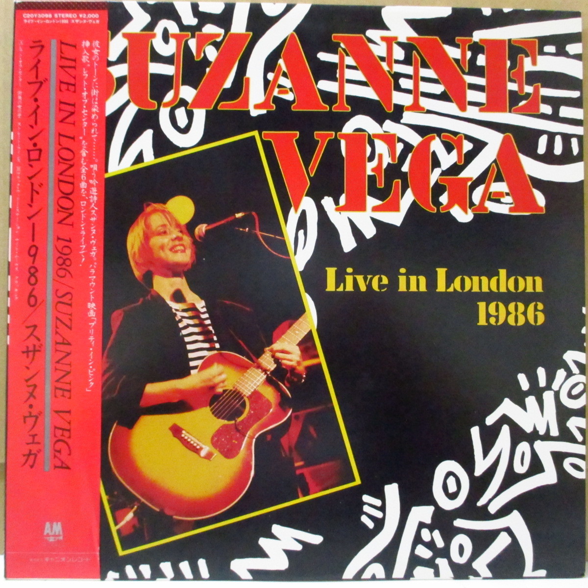 SUZANNE VEGA-Live In London 1986 (Japan オリジナル LP+帯,インサート)拍卖