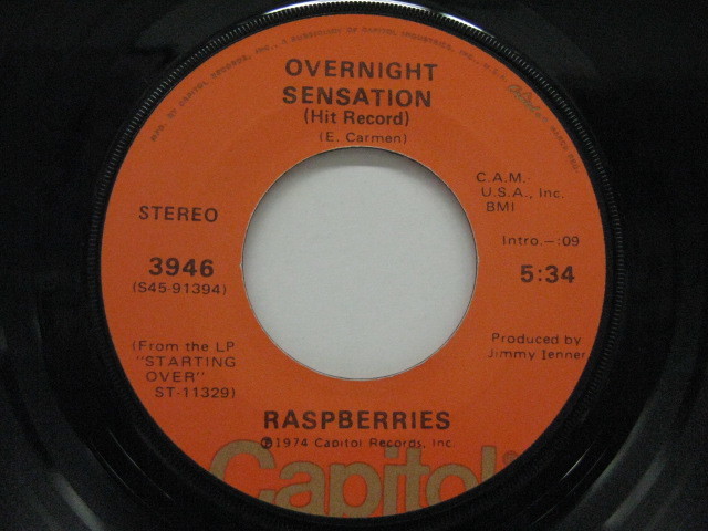 RASPBERRIES-Overnight Sensation (Hit Record)拍卖