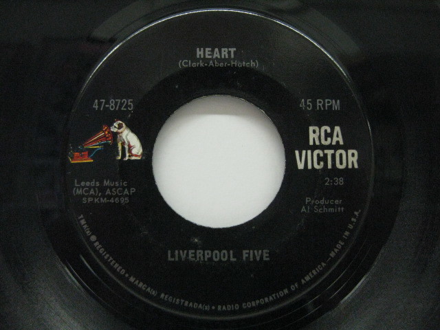 LIVERPOOL FIVE-Heart / I Just Can't Believe It拍卖