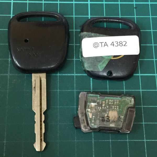 @TA4382 点灯無しトヨタ 純正 キーレス リモコン 1ボタン bB ウィッシュ イスト カルディナ MR-S ヴィッツ プリウス 等拍卖