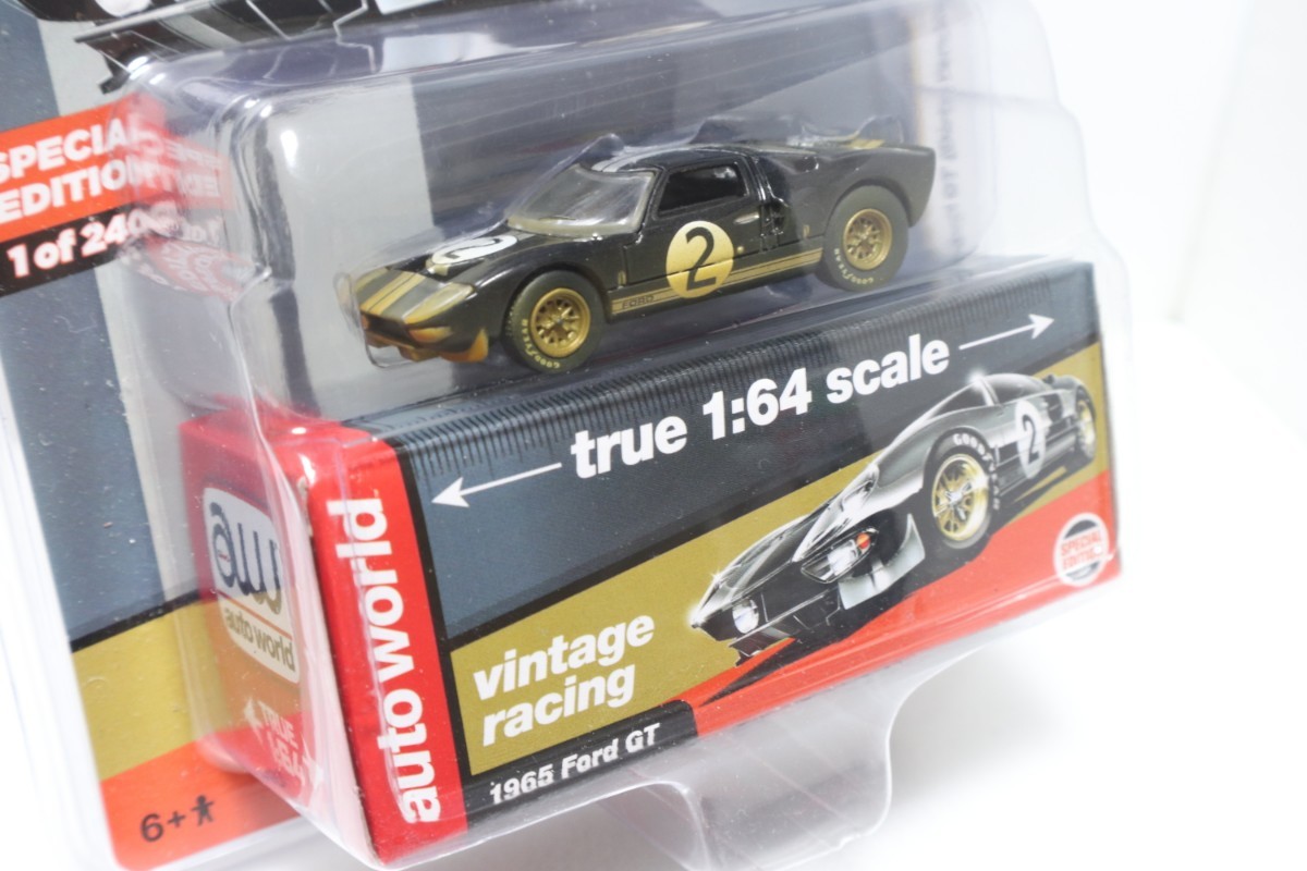 AW 1/64 1965 フォードGT ブラック #2 ウェザリング GT-40 オートワールド Auto World Ford GT40 Back vintage racing Mijo拍卖