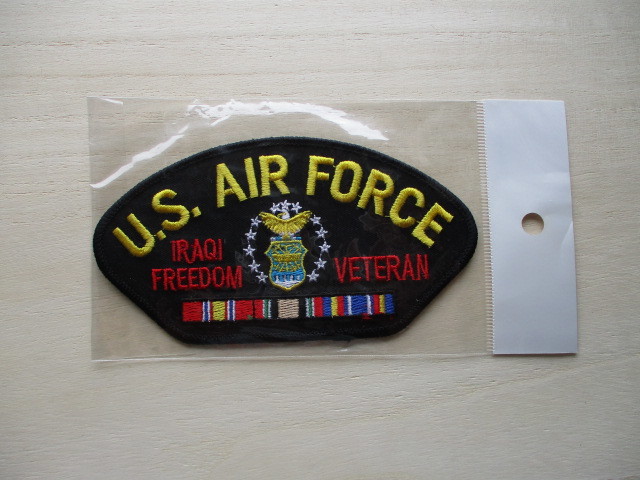 【送料無料】アメリカ空軍Operation Iraqi Freedom Veteranパッチ ワッペン/patchエアフォースAIR FORCE米空軍USAF米軍イラク戦争OIF M94拍卖