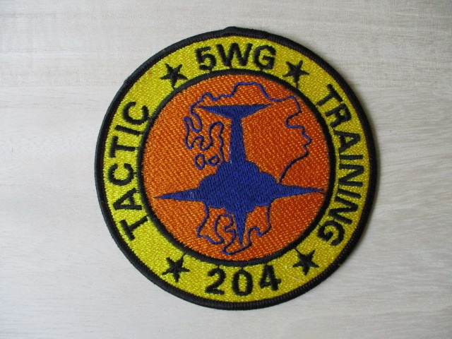 【送料無料】航空自衛隊204TACTICAL TRAINING 5WG第5航空団 第204飛行隊F-104Jパッチ 戦術訓練飛行隊ワッペン/新田原基地 JASDF戦闘機 M98拍卖