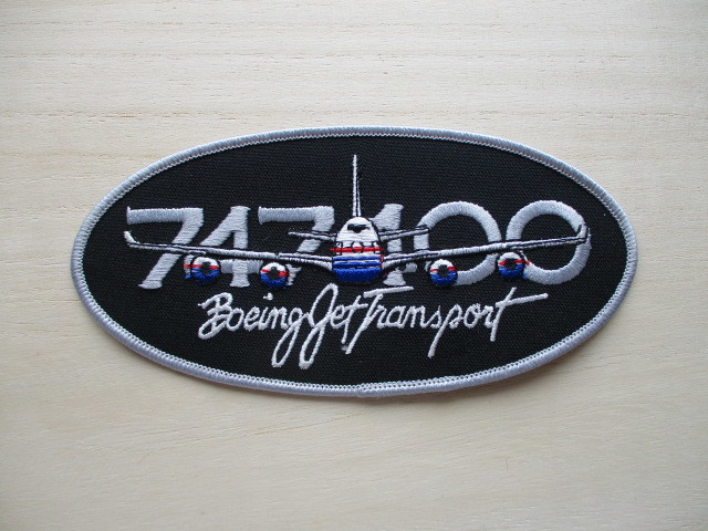 【送料無料】ボーイングTHE BOEING COMPANY『747-100』Boeing Jet Transportワッペン/PATCH飛行機ジャンボジェット航空機パッチ空の女王 H1拍卖