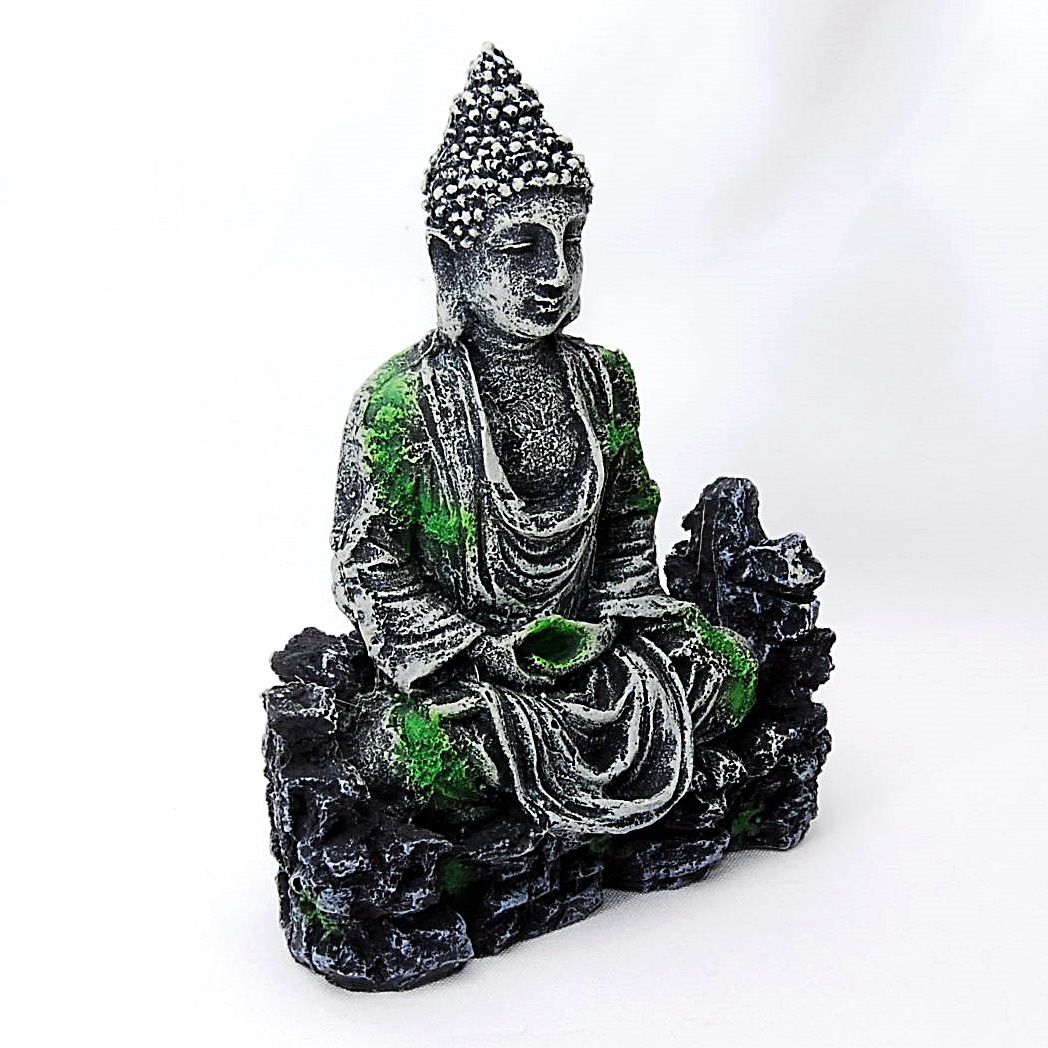 【送料一律410円】 水槽用 装飾 オーナメント 仏像 オブジェ アクアリウム テラリウム 大仏 魚 熱帯魚 隠れ家 置物 模型 水槽 飾り拍卖