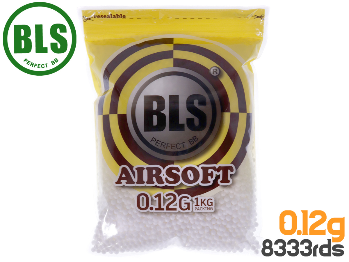 BLS-P-012W1KG BLS Precision 精密プラスティックBB弾 0.12g 8333発(1kg)拍卖