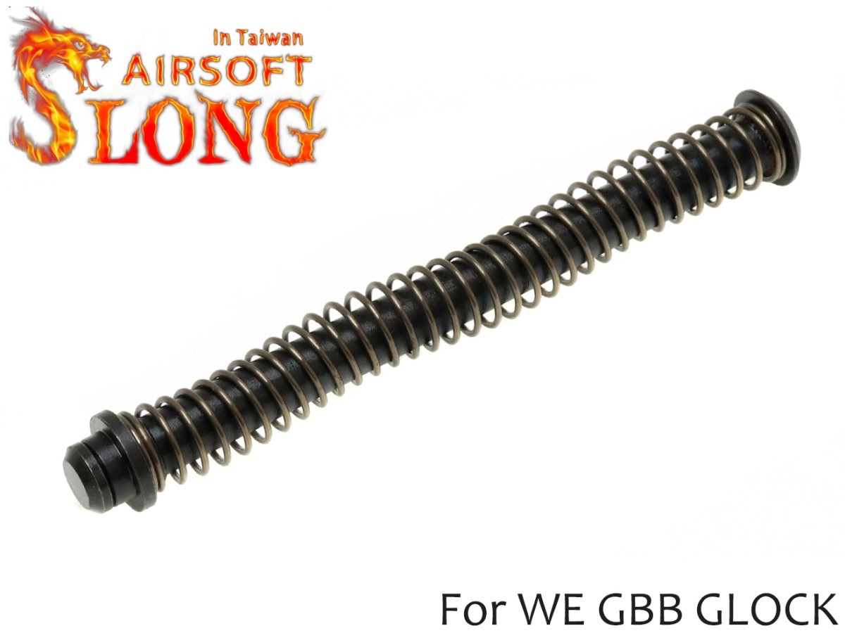 SL-HSP-003 SLONG AIRSOFT WE G17/18C/34/35 シリーズ 強化スチール リコイルスプリングガイド BK拍卖
